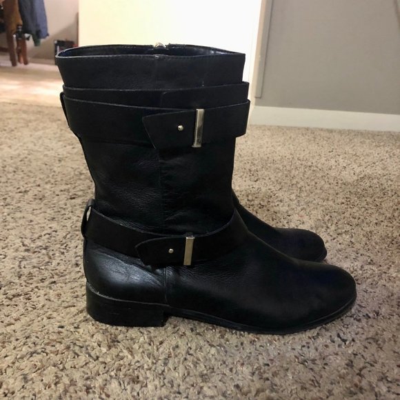 Ann Taylor Shoes - Ann Taylor Boots Womens 6.5 Used Black Leather